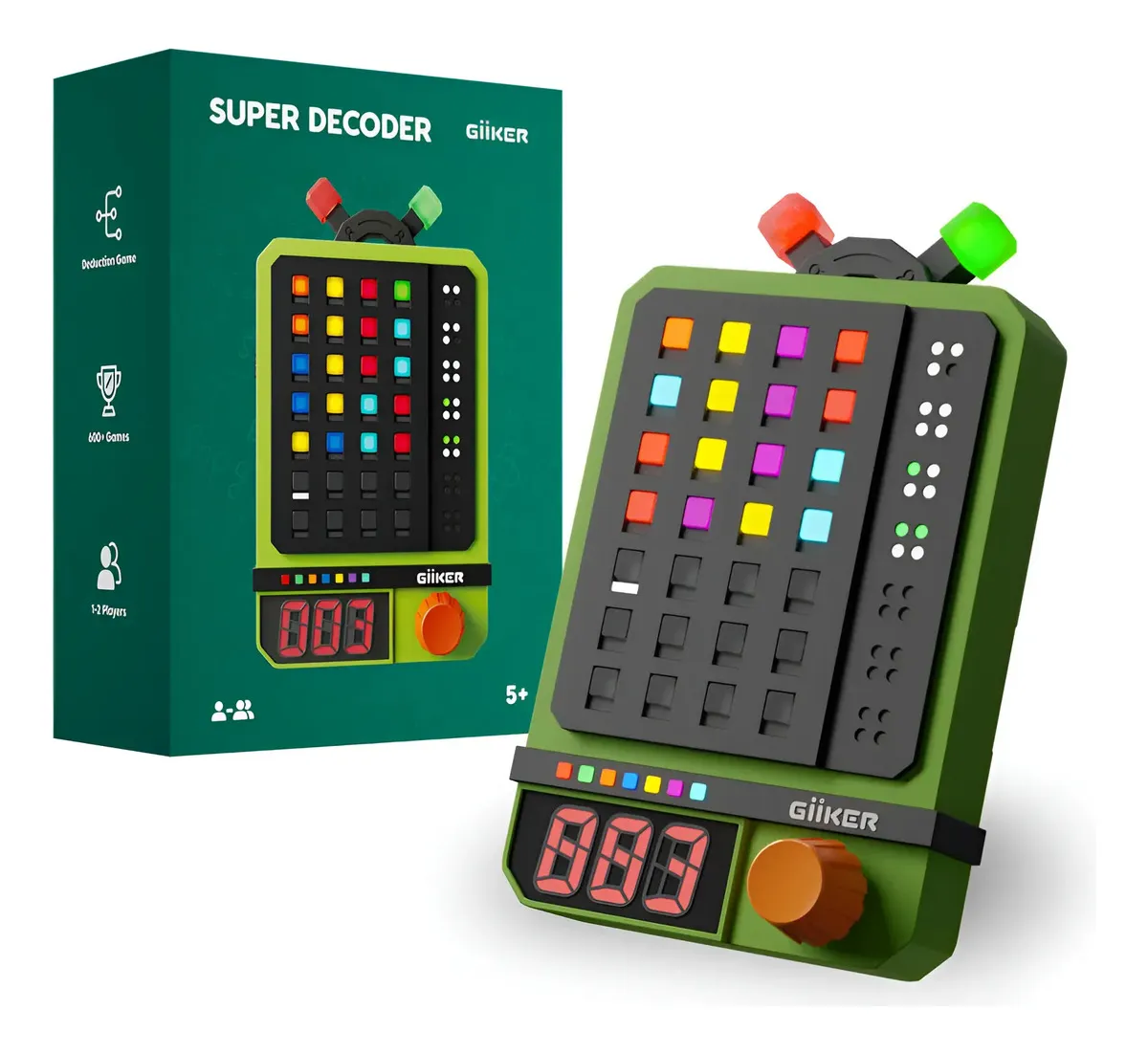GIIKER SUPER DECODER ORIGINAL ROMPECABEZAS ELECTRONICO + 600 NIVELES (1 O 2 JUGADORES)